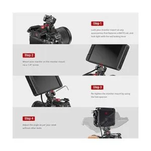 SMALLRIG Soporte para monitor de campo con abrazadera OTAN_4