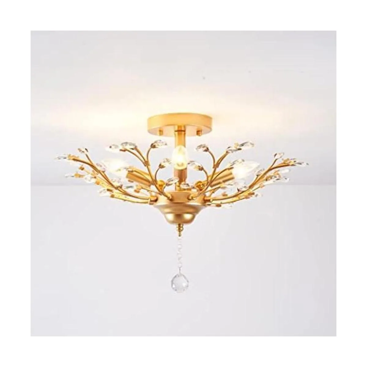 Lightinthebox 4 luces lámpara de araña de vidrio árbol_1