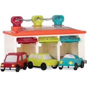 Battat Garaje de 3 coches Garaje de juguetes de_2