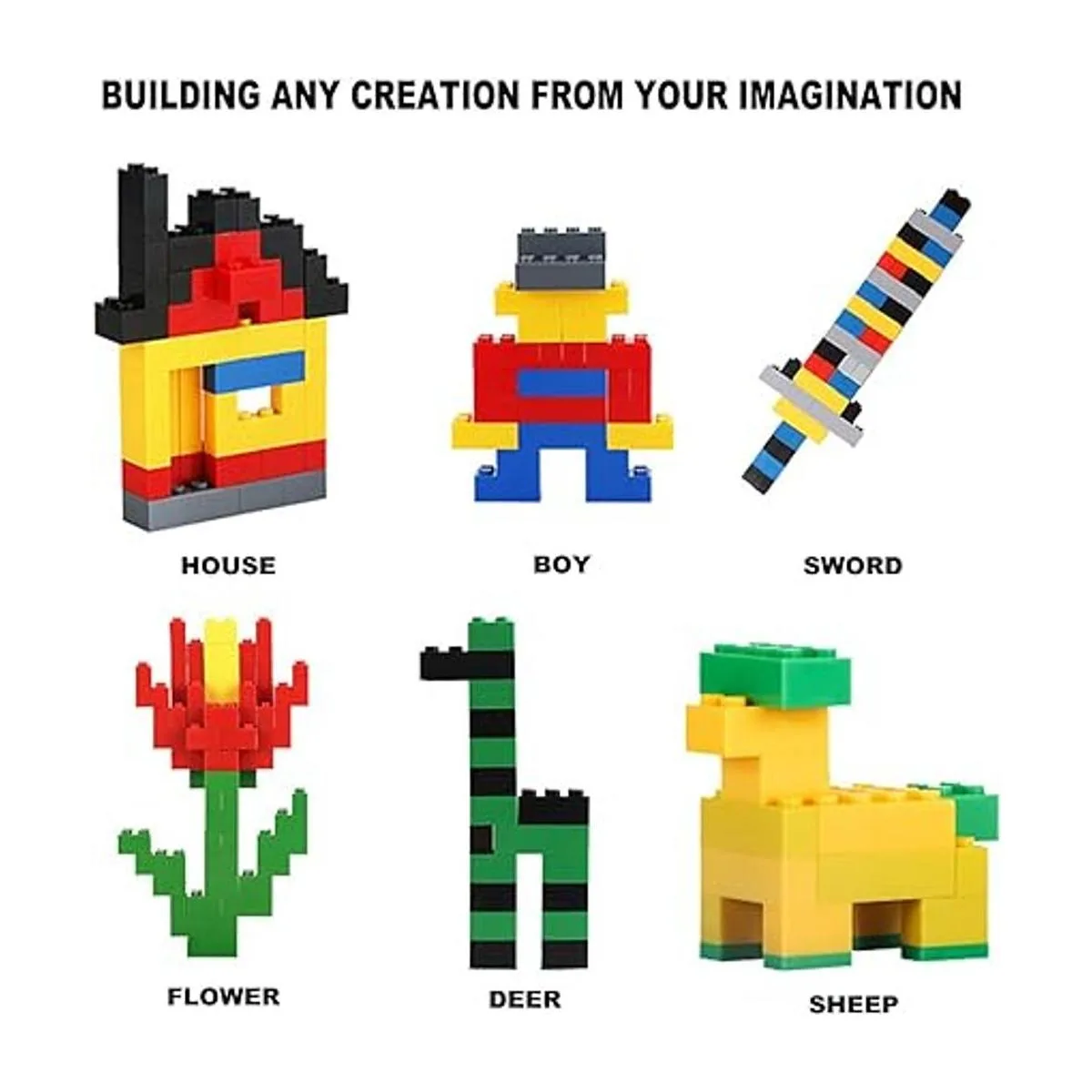 Bestoyz 1000 bloques de construcción juguete clásico a_4