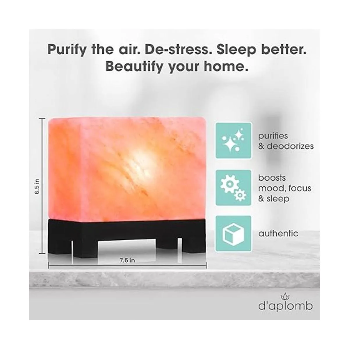 Lámpara de sal natural 100 auténtica del Himalaya;_5