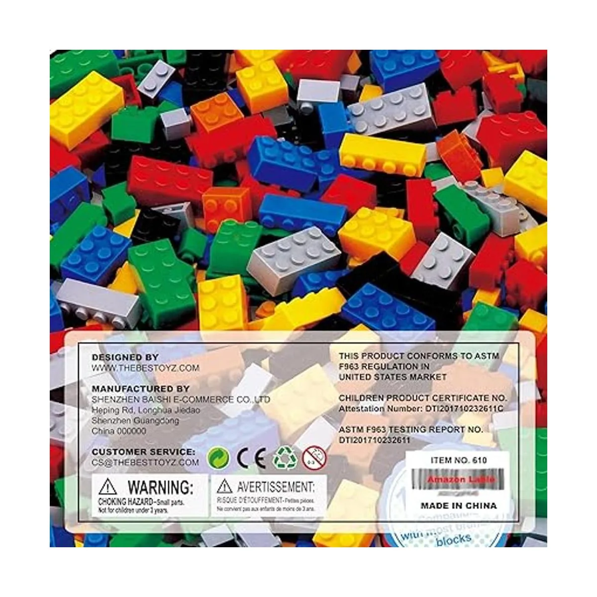 Bestoyz 1000 bloques de construcción juguete clásico a_6