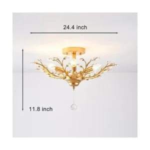 Lightinthebox 4 luces lámpara de araña de vidrio árbol_2