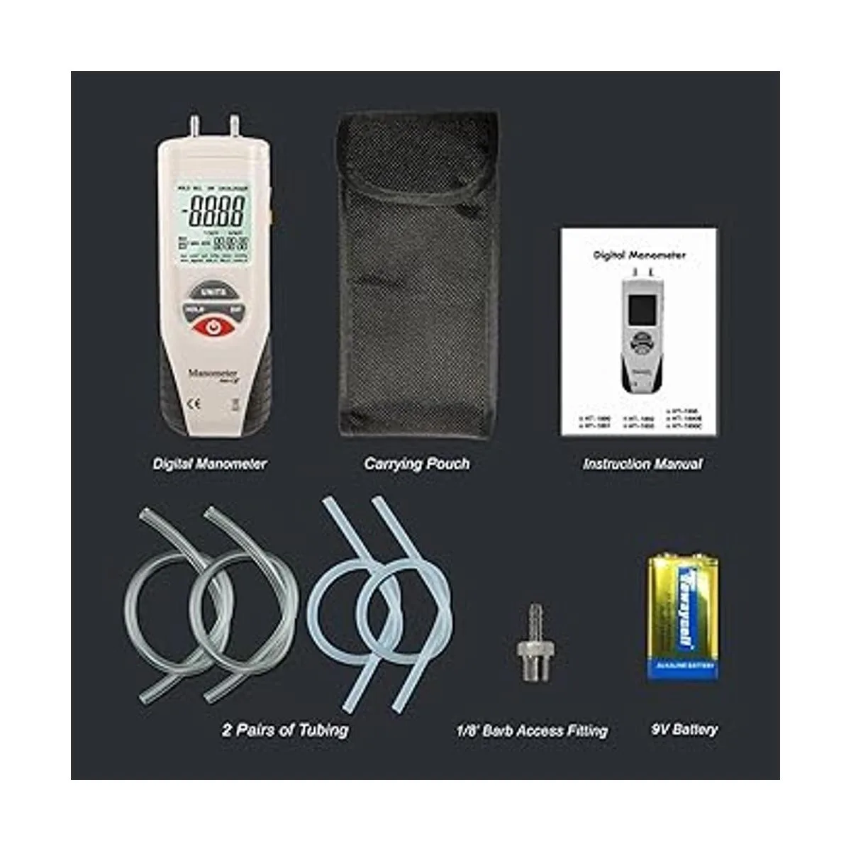 HtiXintai Manómetro digital medidor de presión de aire de_4