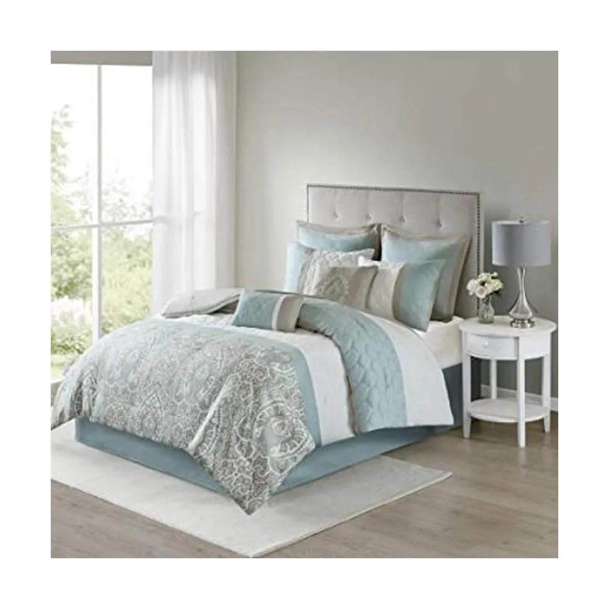 510 DESIGN Ramsey Juego de edredón bordado 8 piezas_1