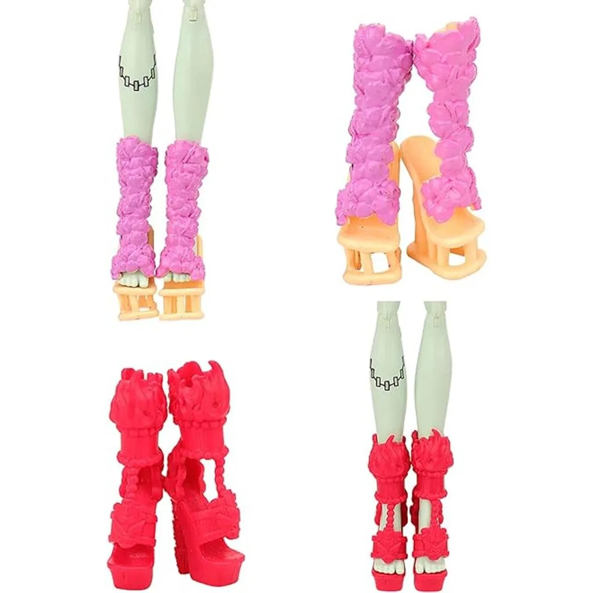 BARWA Paquete de 10 pares de zapatos de muñeca para_3