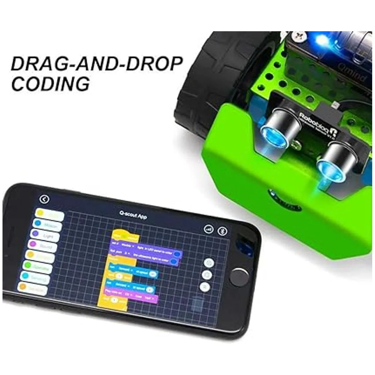 Robobloq Kit mecánico de robot de programación QScout de_3