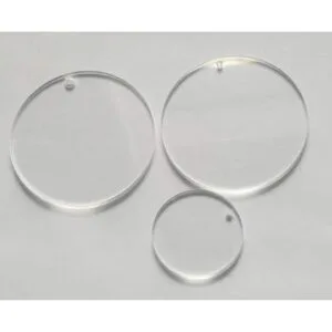 MEYA Juego de 15 discos acrílicos en blanco de alta_7