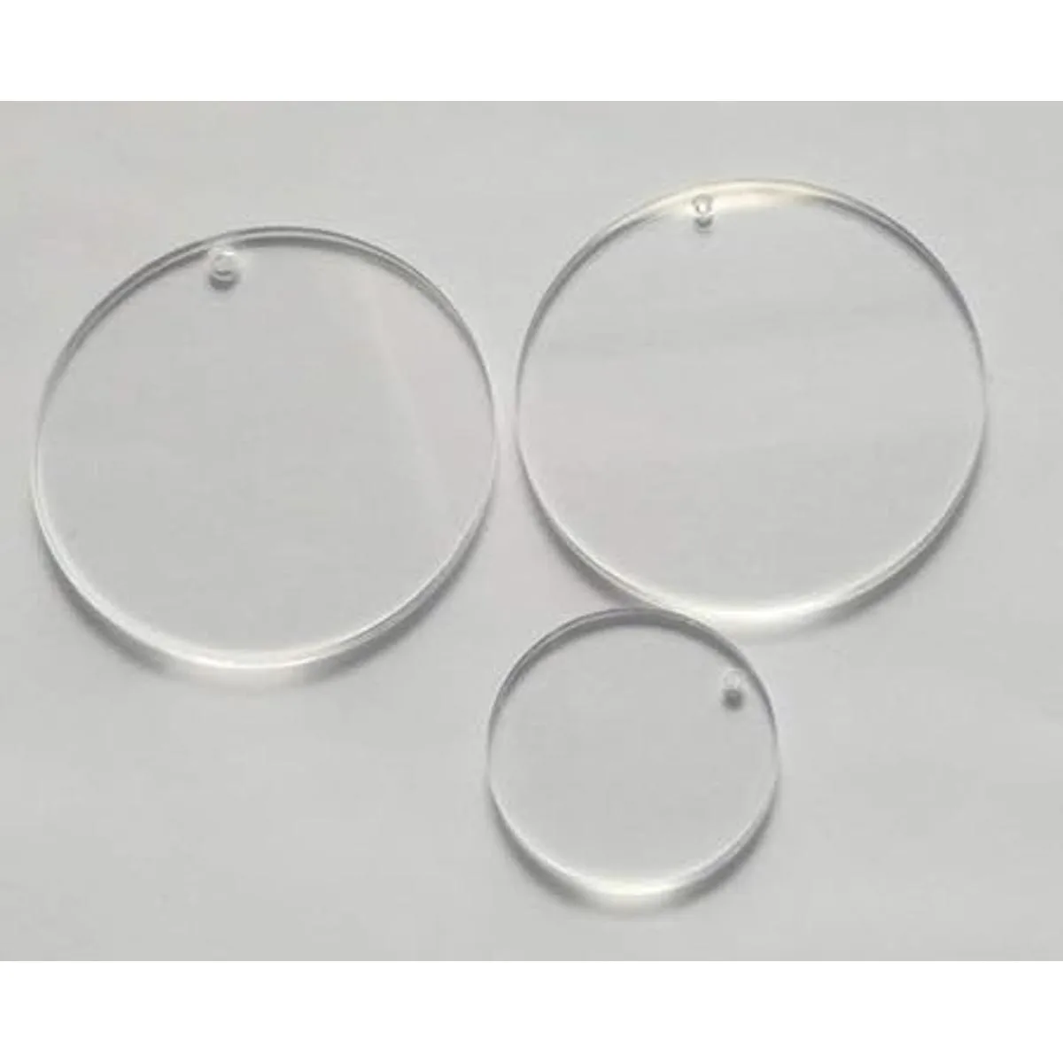 MEYA Juego de 15 discos acrílicos en blanco de alta_7