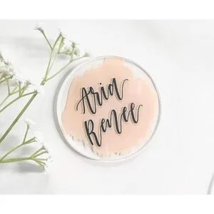 MEYA Juego de 15 discos acrílicos en blanco de alta_5