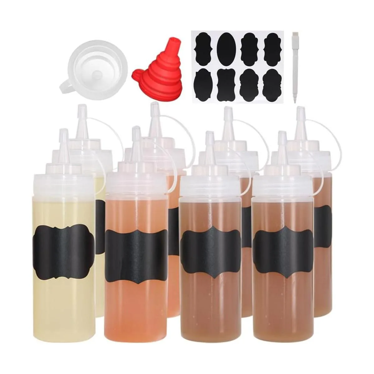 Belinlen Paquete de 8 botellas de plástico para_1