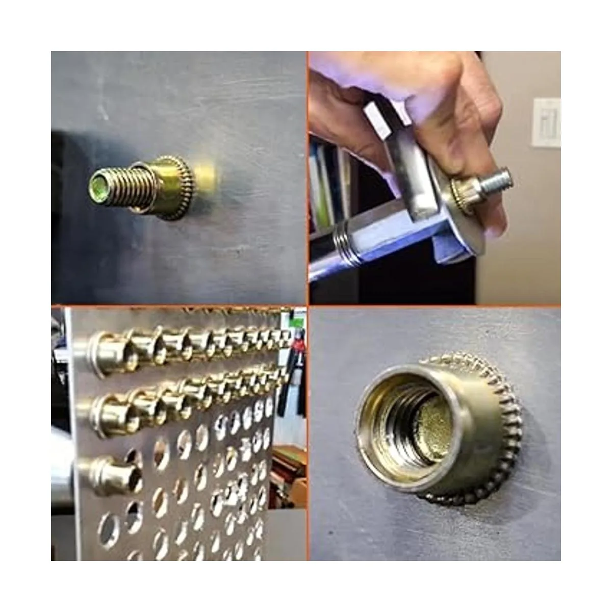 LOKMAN Tuerca de remache 50 piezas 51618UNC de acero al_6