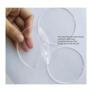 MEYA Juego de 15 discos acrílicos en blanco de alta_4