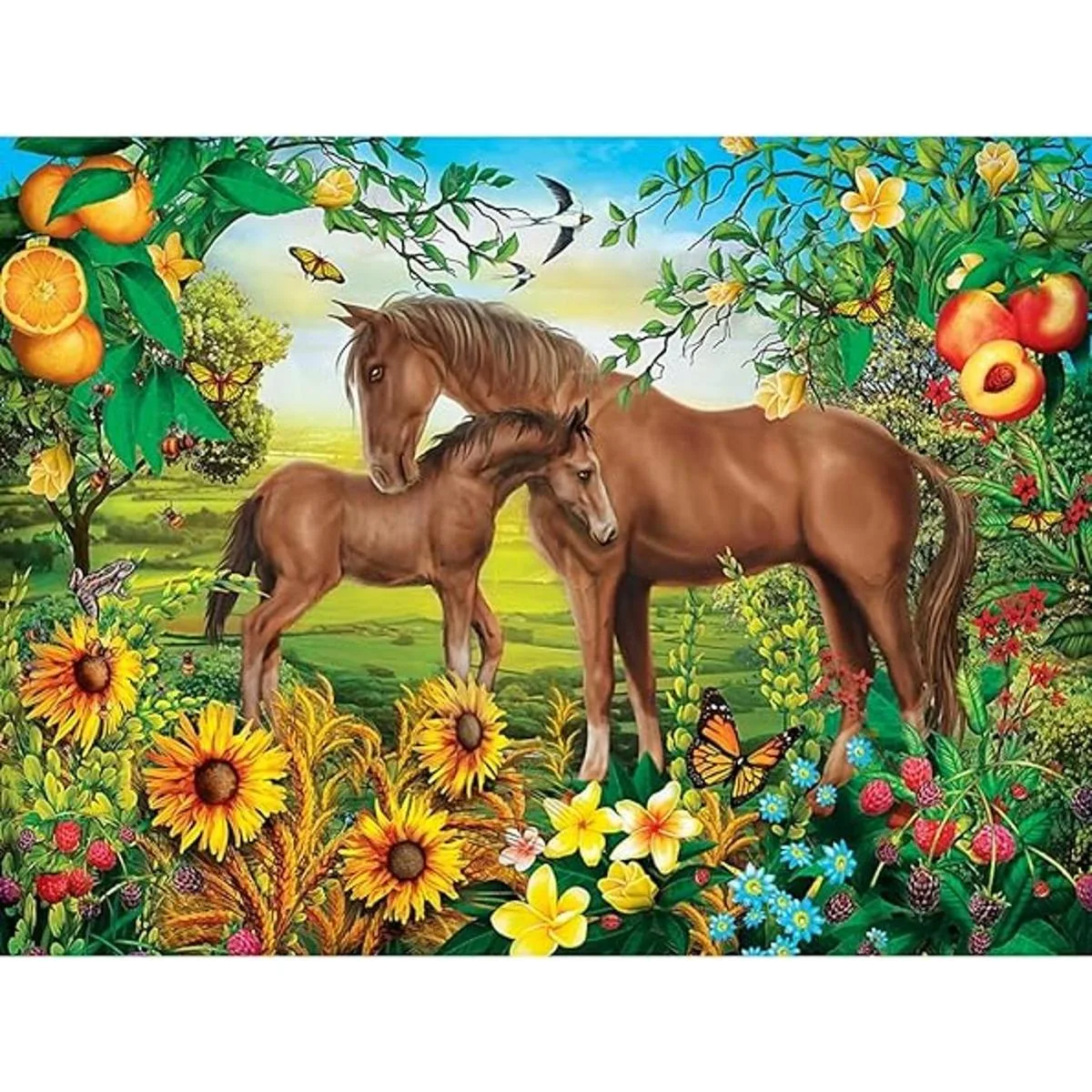 MasterPieces Rompecabezas EZ Grip de 300 piezas Neighs_4