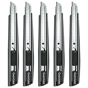 Gebildet 5 cuchillos de corte profesional 0.354 in hoja_1