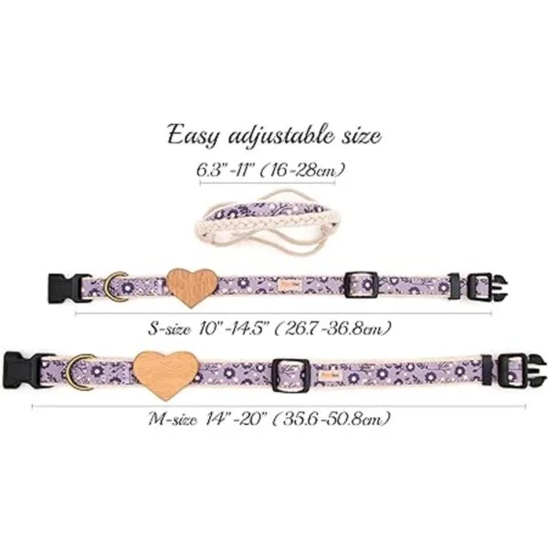 Collar de perro a juego con corazón y dueño tamaño_5