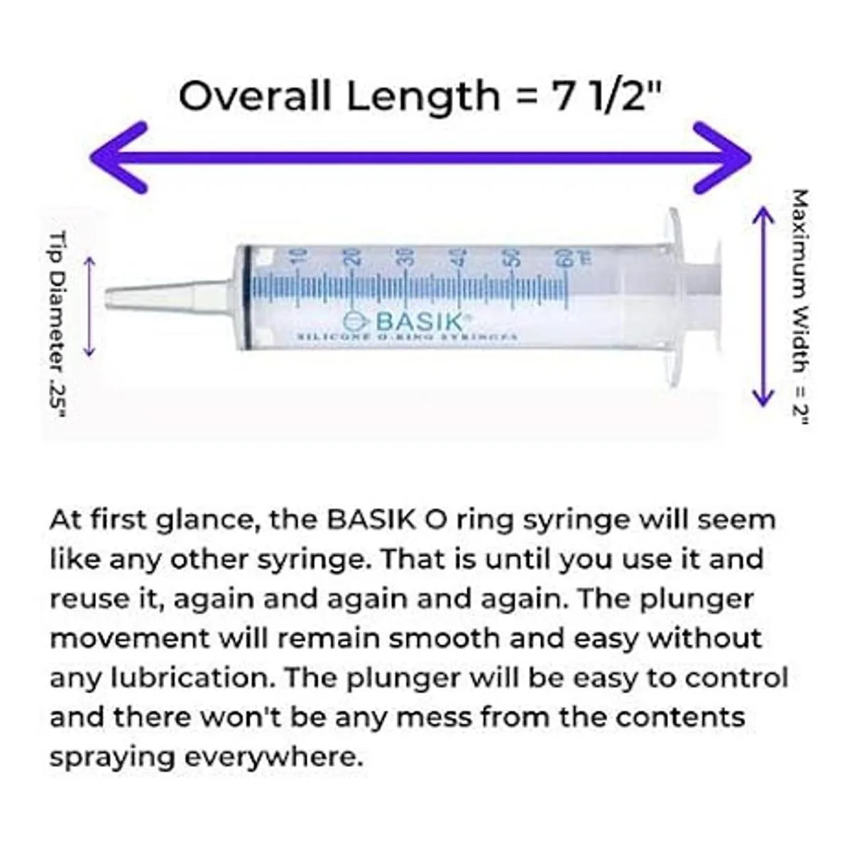 BASIK Jeringa de alimentación enteral de 2.0 fl oz con_2
