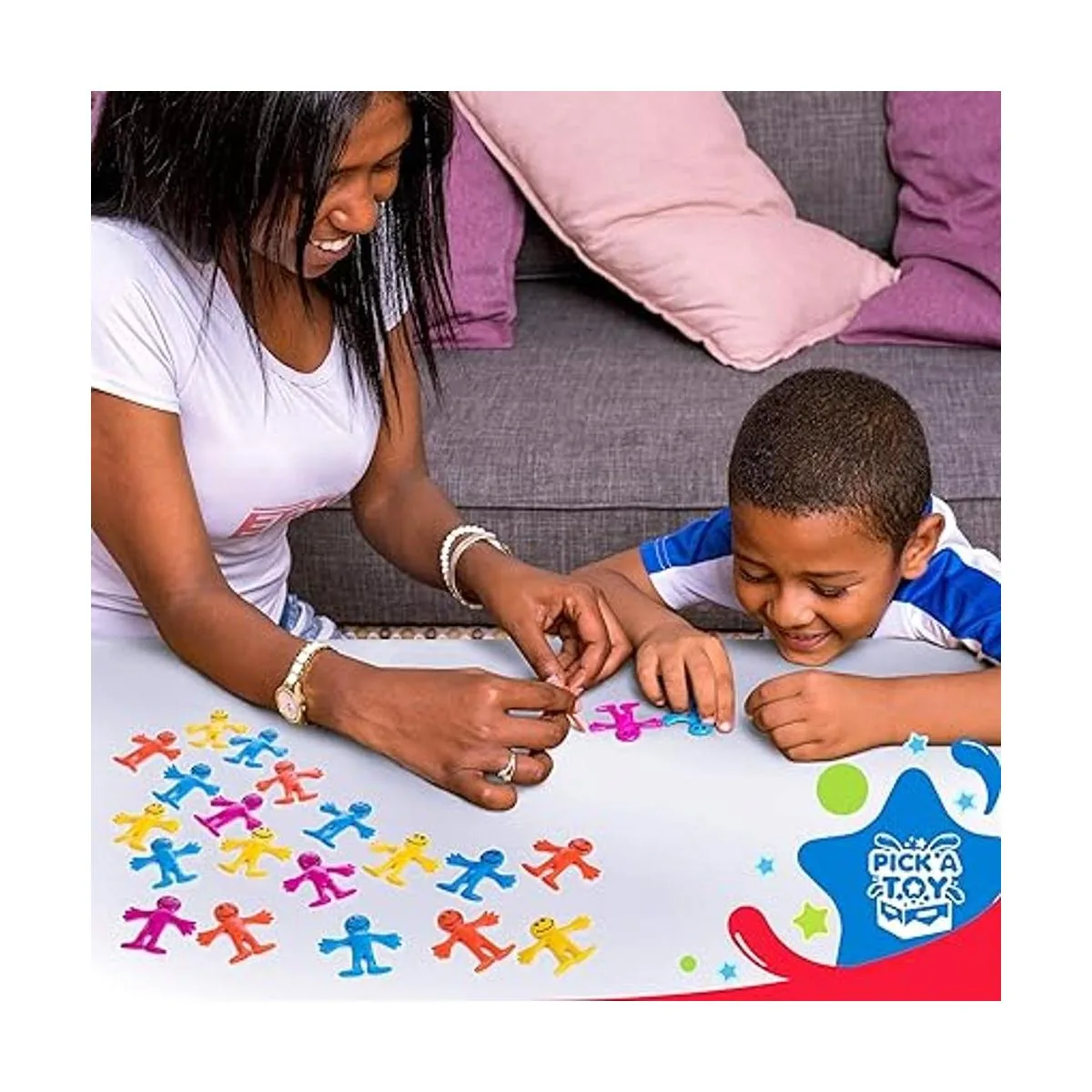 Juguete elástico de hombre feliz juego de 24 juguete_4