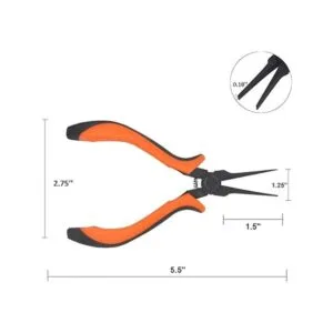 Miular 5.5 pulgadas alicates de nariz plana para la_5