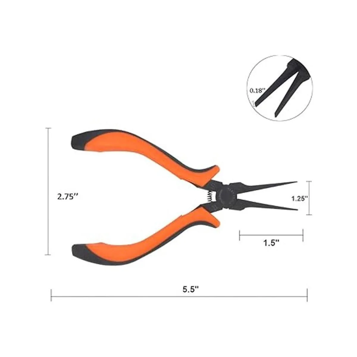 Miular 5.5 pulgadas alicates de nariz plana para la_5