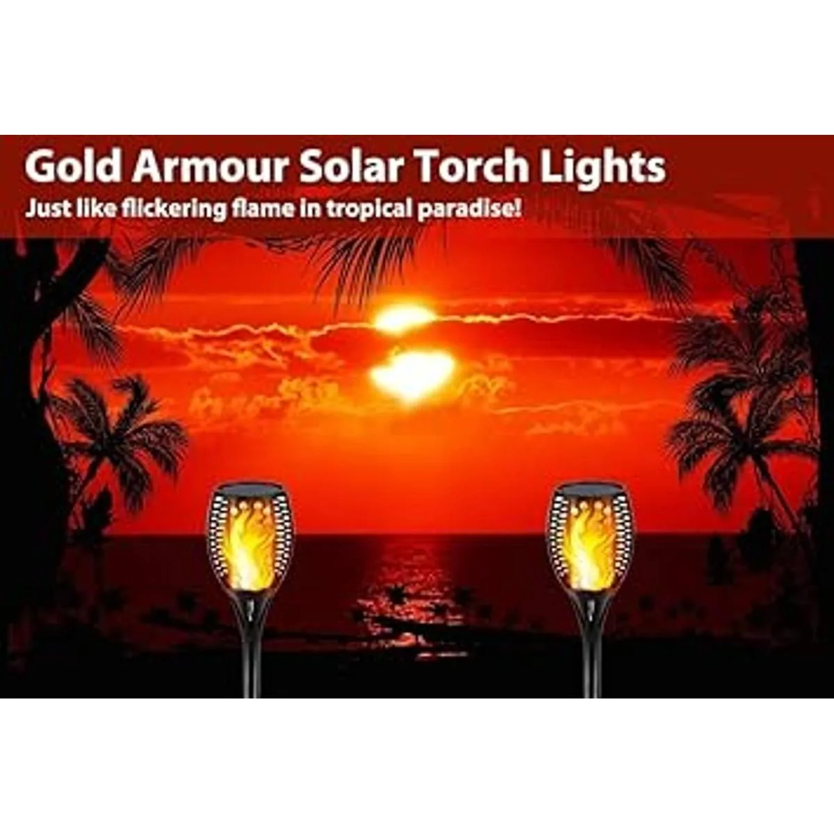 Gold Armour Luces solares para exteriores luces solares_6