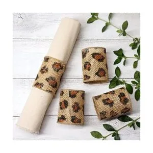 CT CRAFT LLC Cinta de arpillera con alambre de leopardo_4