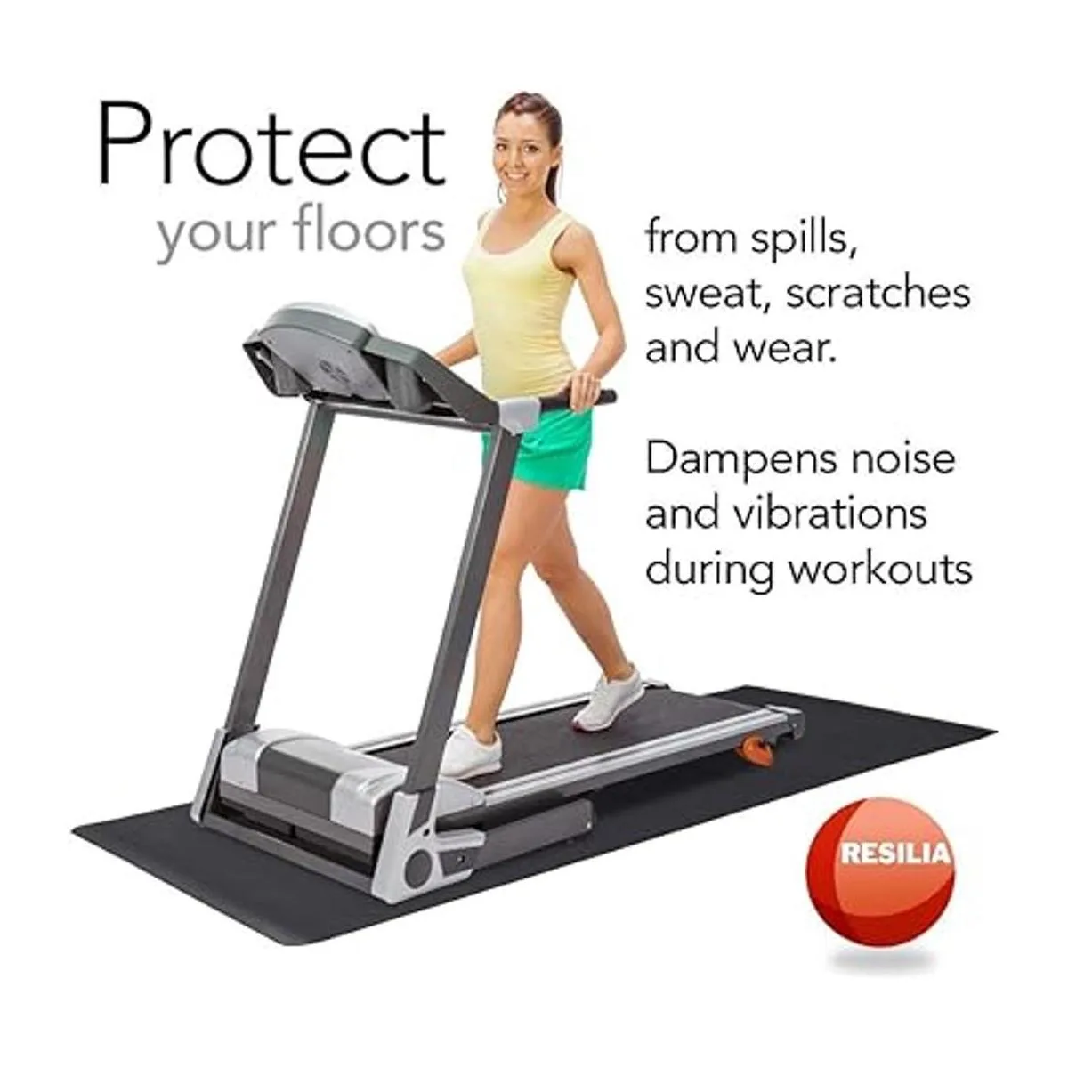 Resilia alfombra de vinilo de plástico protectora para_4