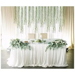 Lvydec Guirnalda de hojas de sauce artificiales con 30_3