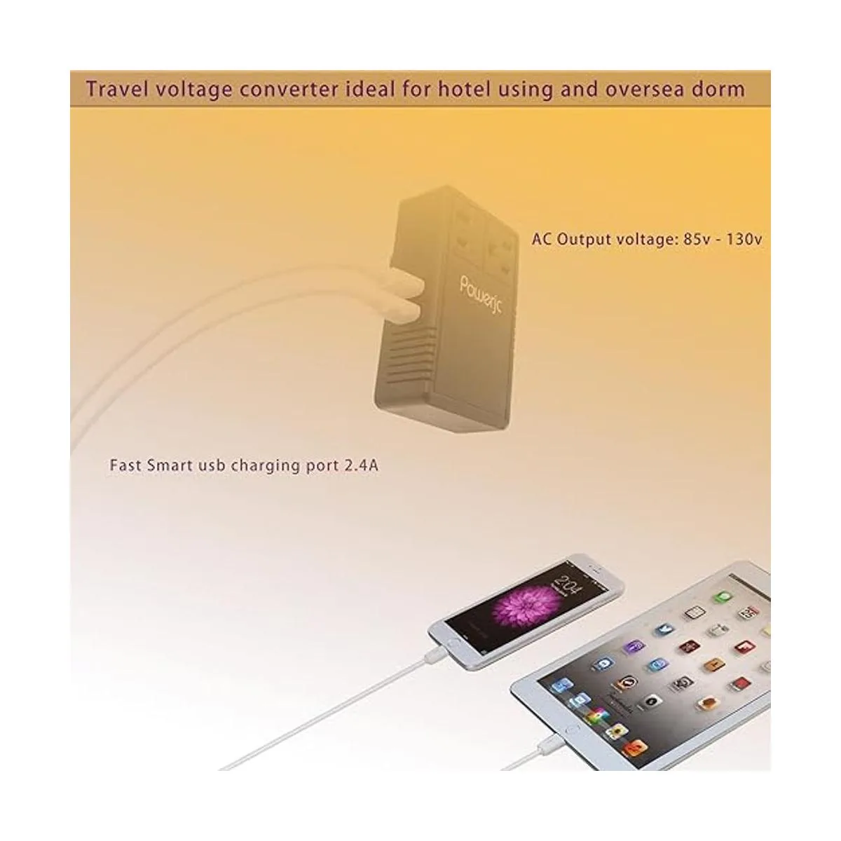 Convertidor de voltaje de viaje de 220 V a 110 V 1875 W. 5_4