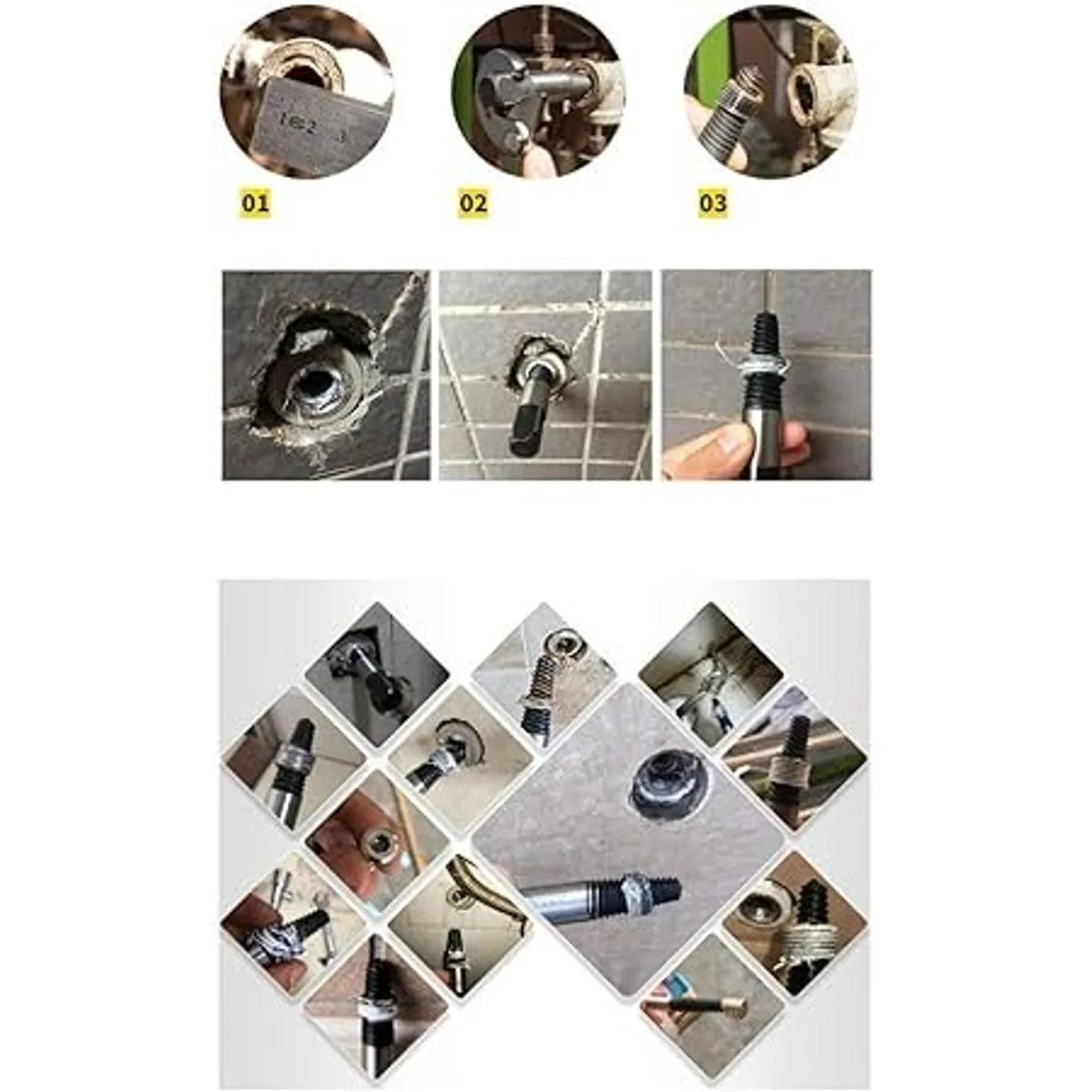 PANOVOS 8 piezas Juego de extractor de tornillos de_3