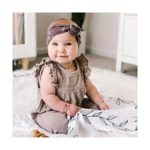 Manta de hitos mensual orgánica para bebé niño o niña_2