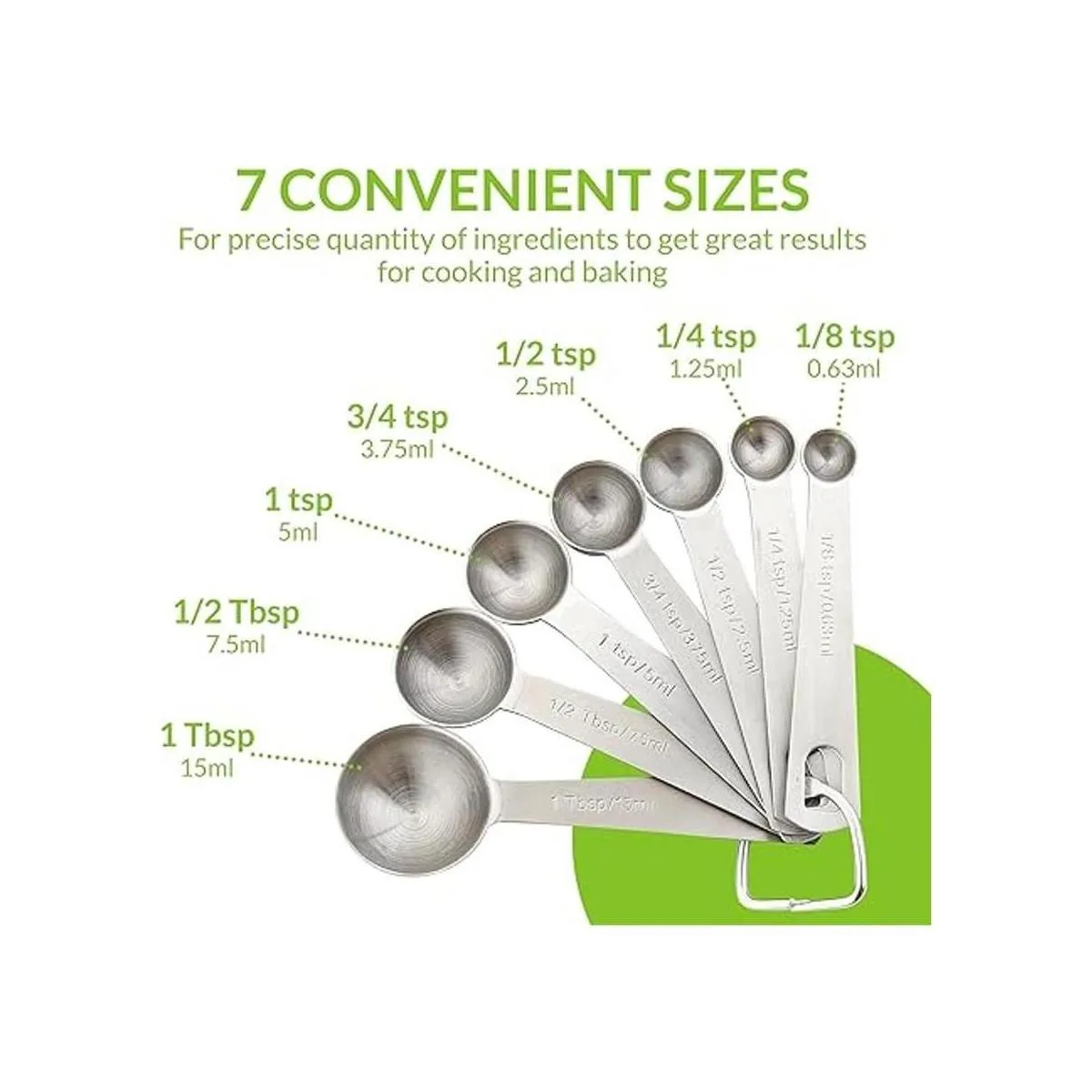 Spring Chef Cucharas medidoras redondas de acero_3