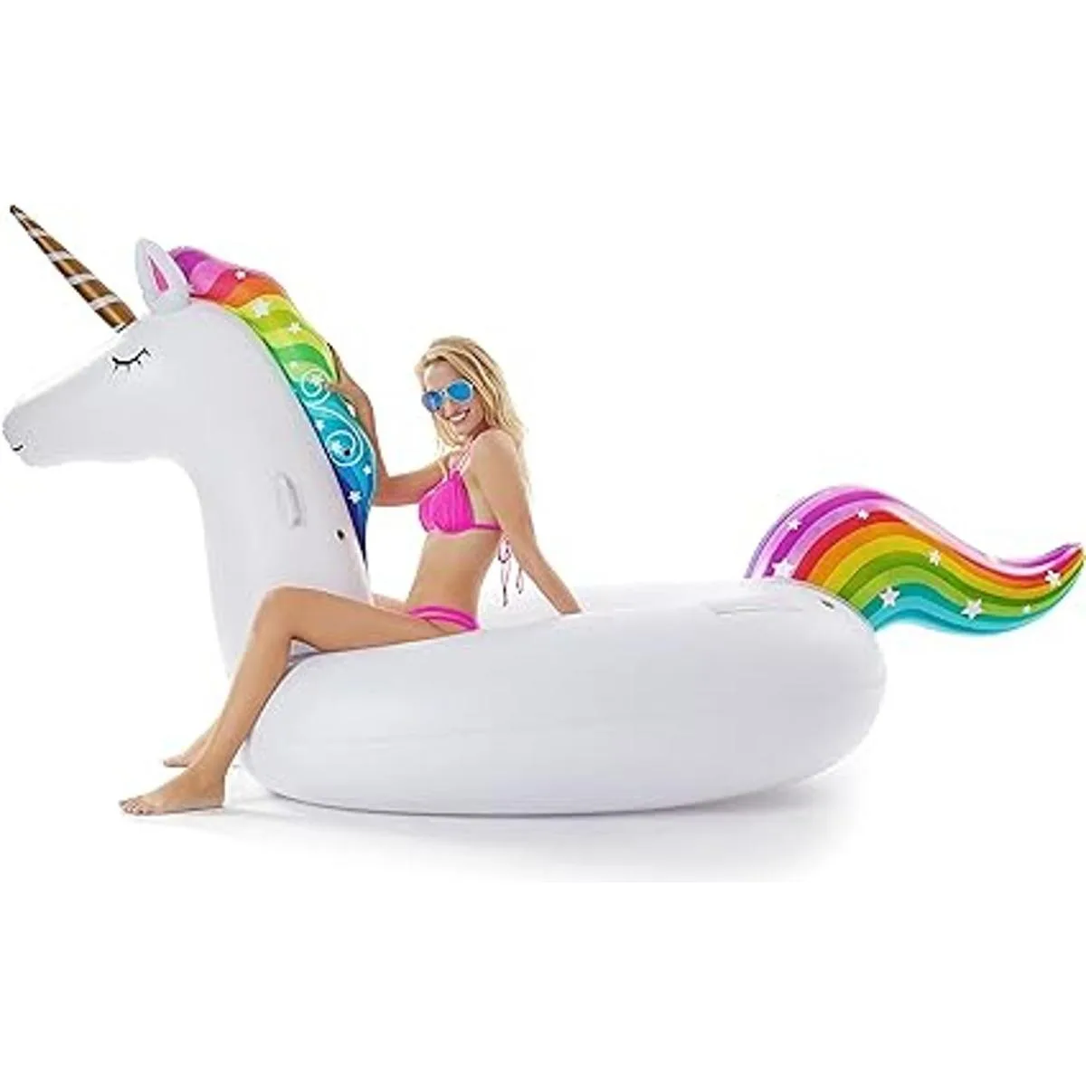 Jasonwell Flotador inflable gigante de unicornio para_2