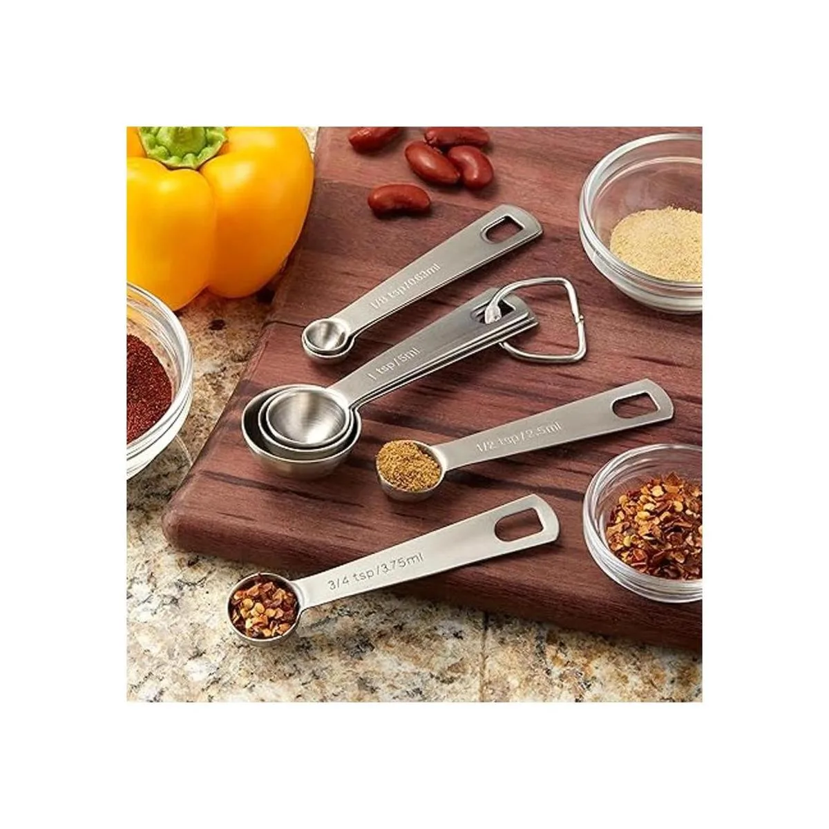 Spring Chef Cucharas medidoras redondas de acero_7