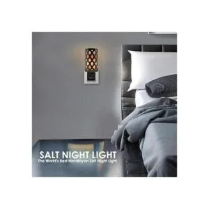 Himalayan Glow Lámpara de pared de sal natural con trozos_3