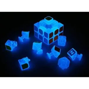 Cubo de velocidad fluorescente azul de 3 x 3 pulgadas que_3