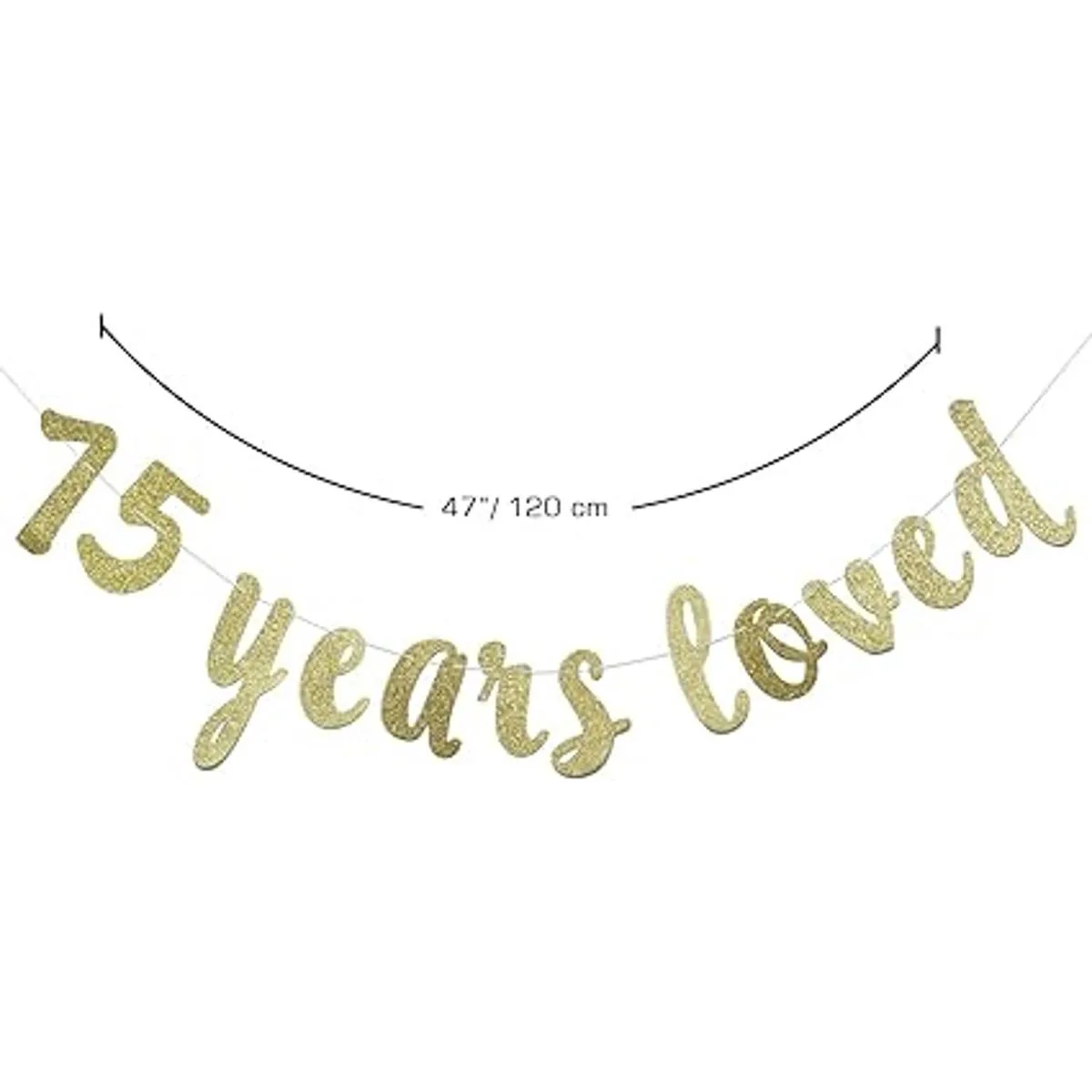 Banner de 75 años de amor Feliz cumpleaños 75_2