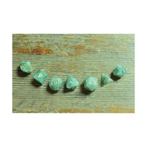 HDdais Juegos de dados poliédricos DND de 7 dados de jade_6