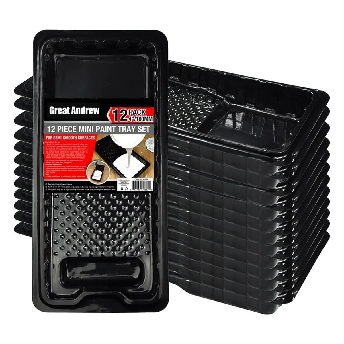 Bandeja de rodillo de pintura de plástico para pintar 12_1