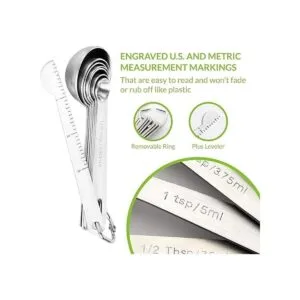 Spring Chef Cucharas medidoras redondas de acero_4