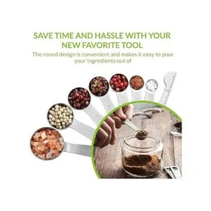 Spring Chef Cucharas medidoras redondas de acero_5