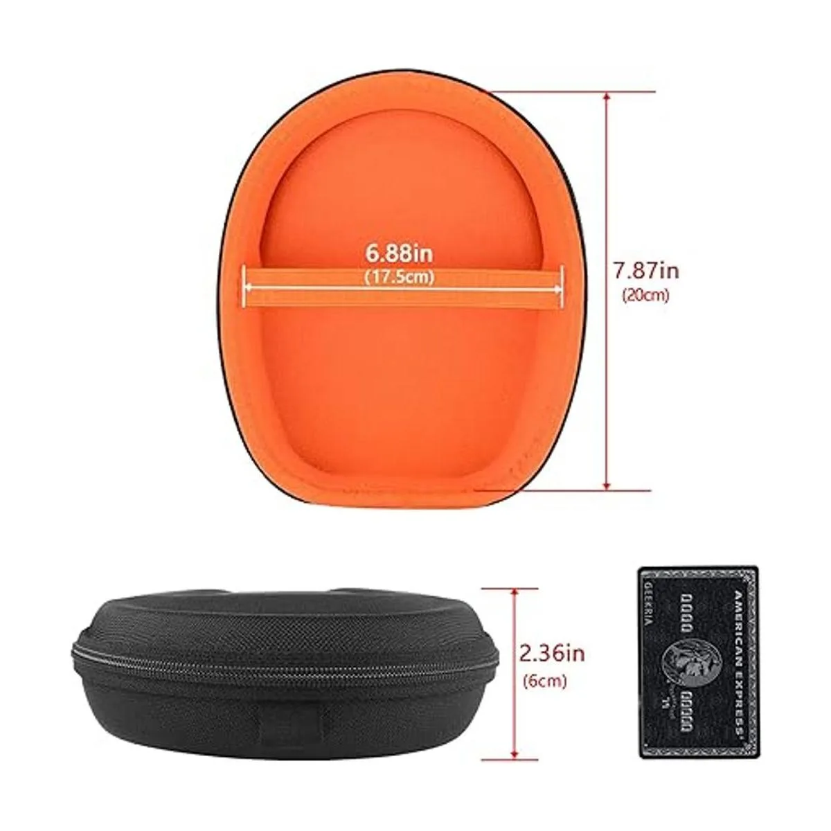 Geekria UltraShell Funda para auriculares plegables en la_4