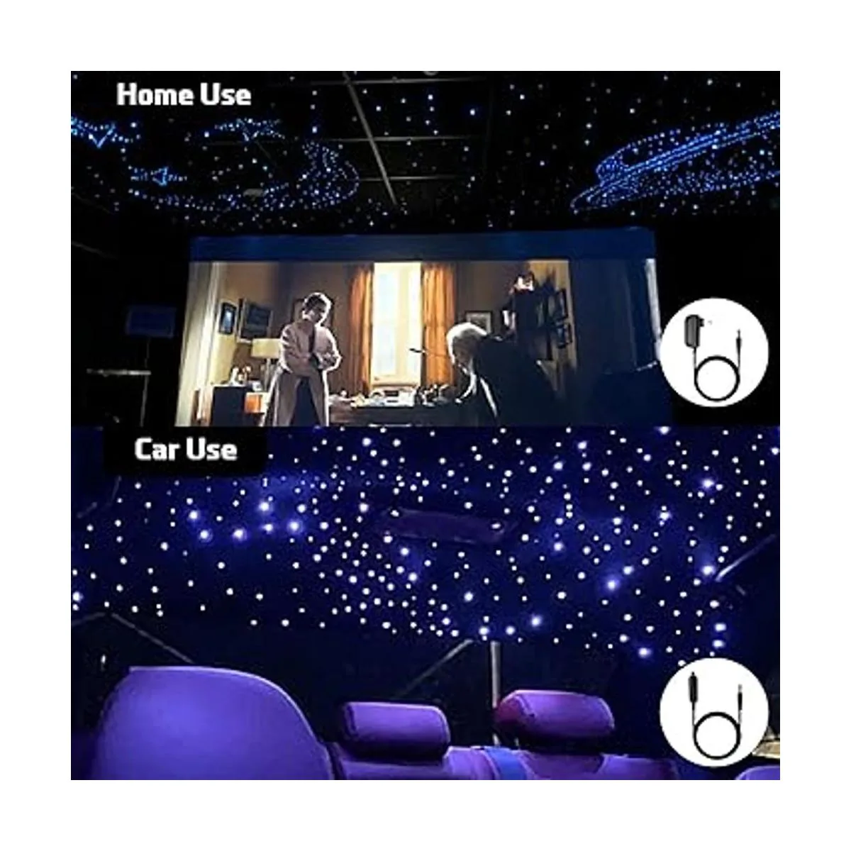 Juego de luces de estrella para techo de fibra óptica_6