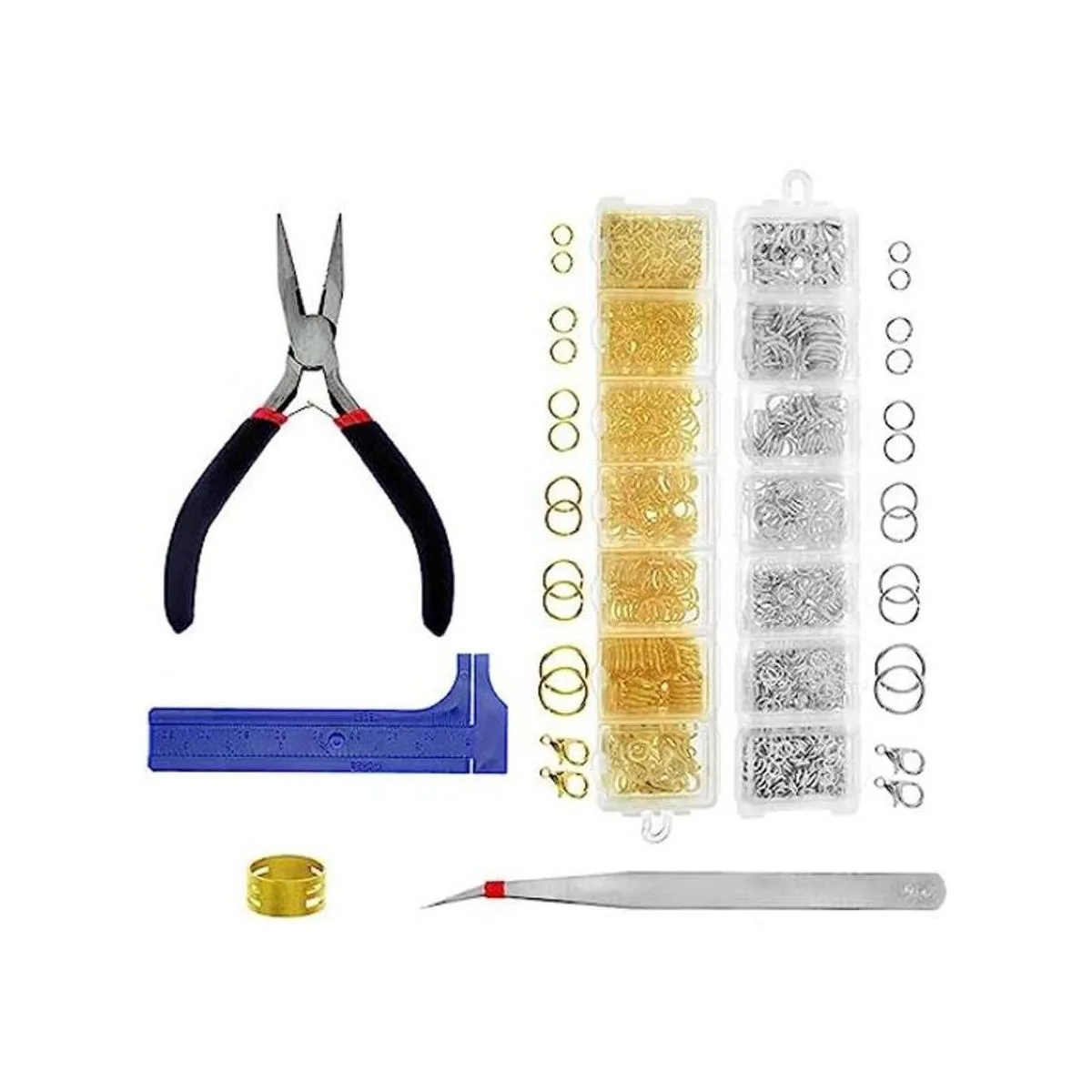 BIGTEDDY 1388 piezas de anillos de salto abierto y_1