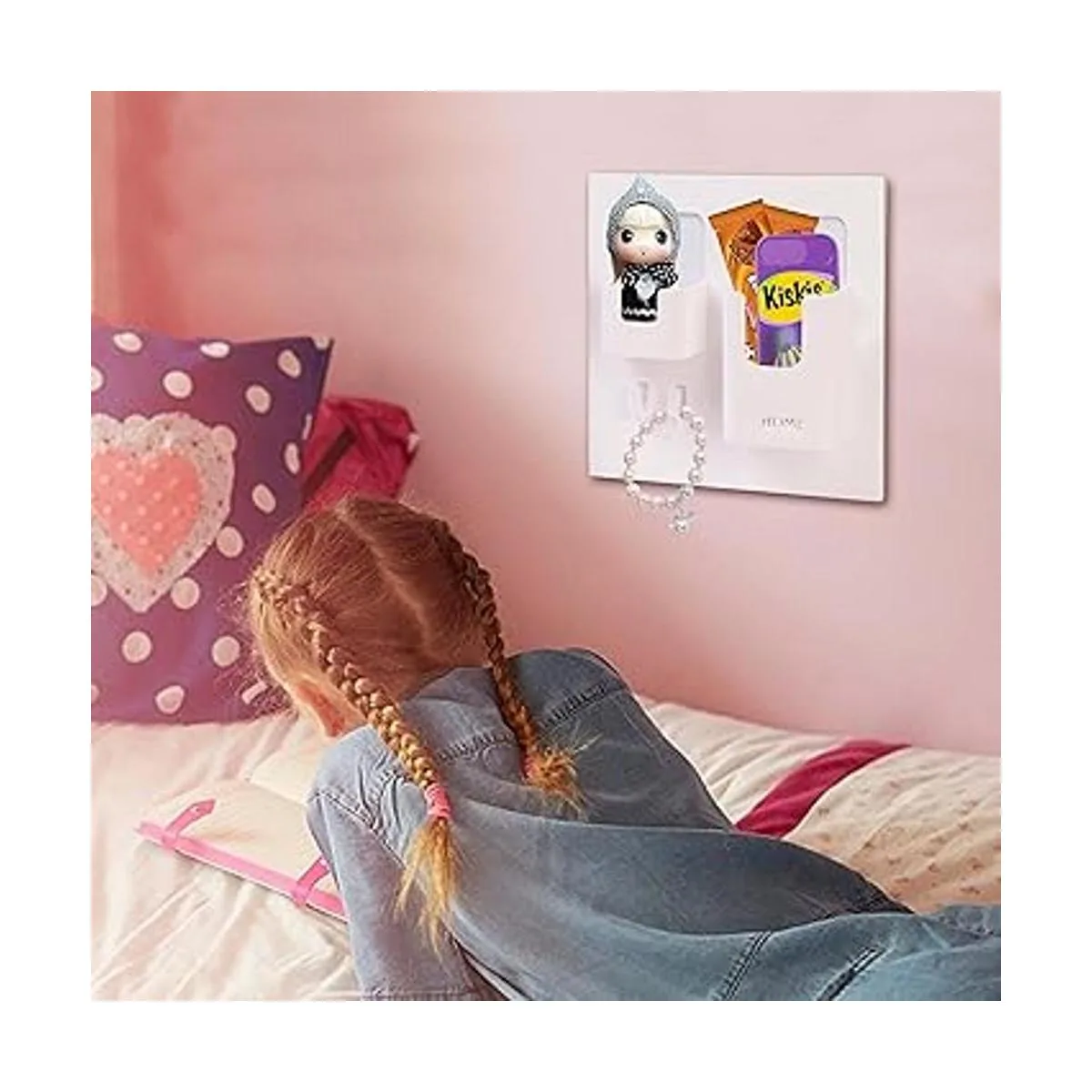 Organizador de accesorios para mesita de noche montaje en_3