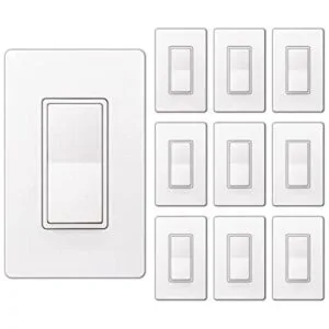 BESTTEN Paquete de 10 interruptores de luz de pared para_1
