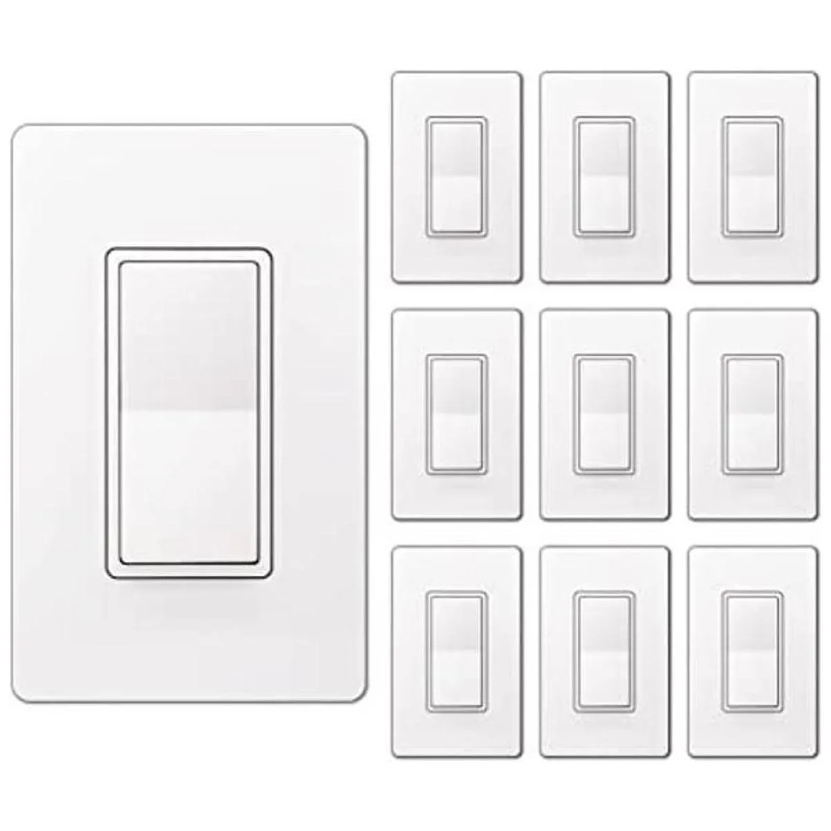 BESTTEN Paquete de 10 interruptores de luz de pared para_1