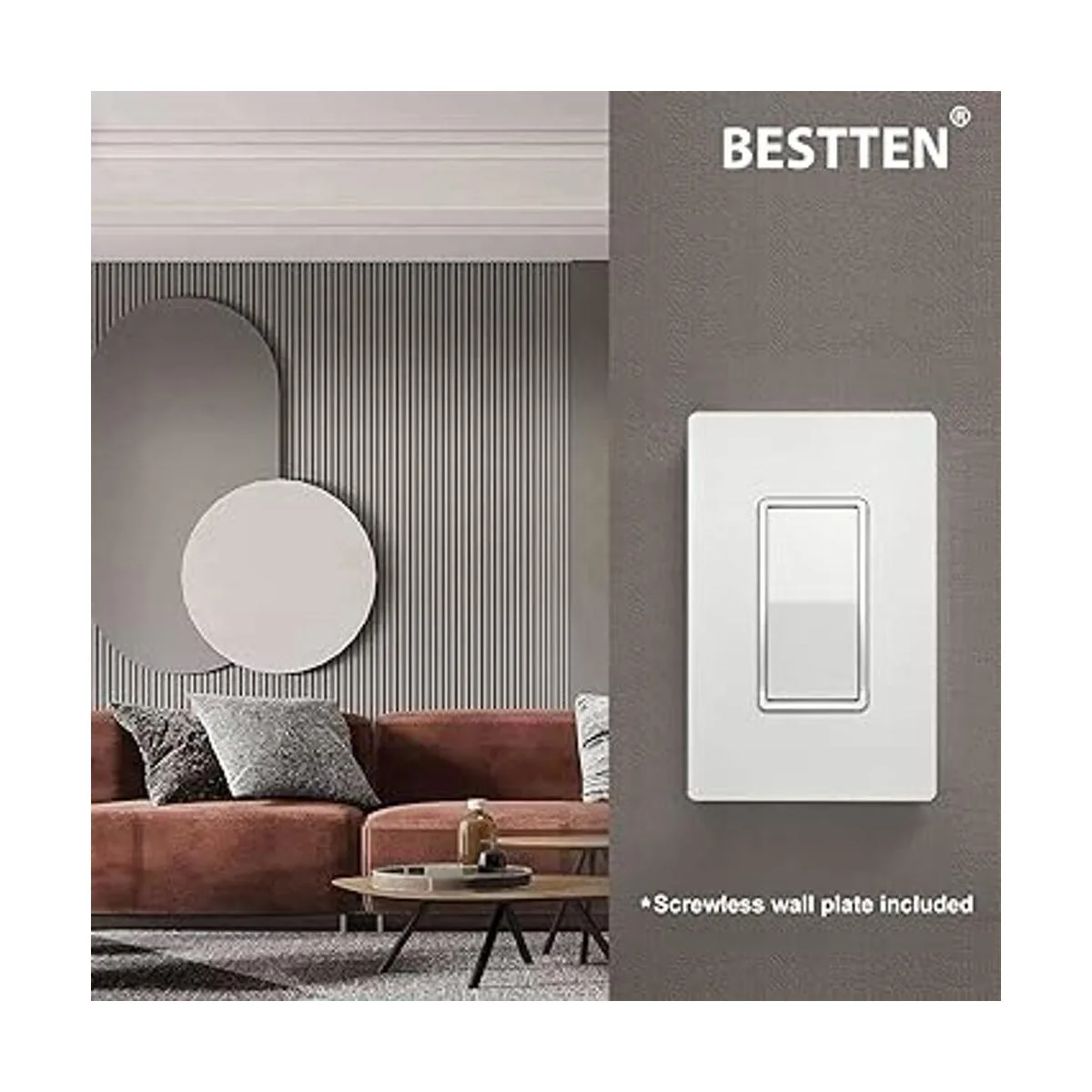 BESTTEN Paquete de 10 interruptores de luz de pared para_2