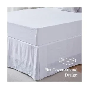 SimpleOpulence Falda de cama 100 lino belga con_2