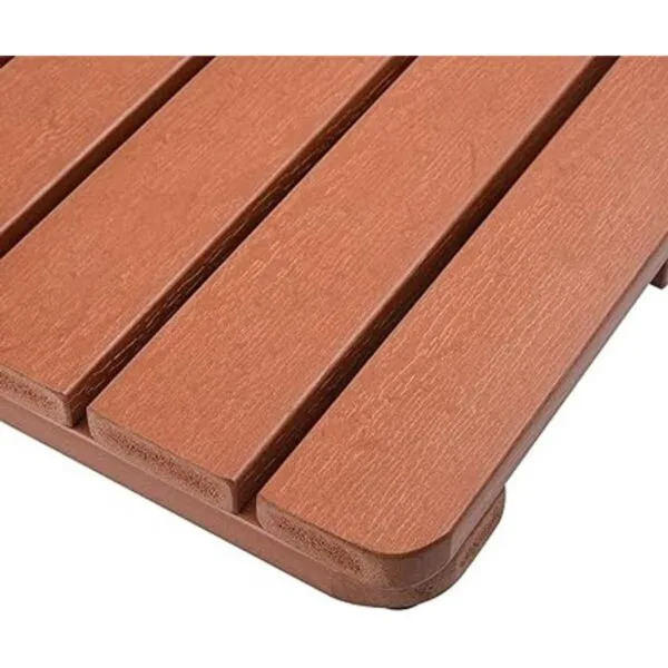 Alfombrilla de baño grande de alta calidad hecha de madera_4